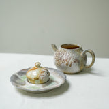 Raw 'Melt Watter' Wood Fired Porcelain Tea Tray