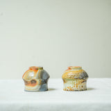 Raw 'Kiln Twins' Wood Fired Ceramic Tea cups 30ml
