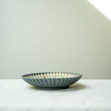 Raw Wood Fired Porcelain Tea Tray Lagoon No.2 ø18
