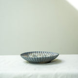 Raw Wood Fired Porcelain Tea Tray Lagoon No.3 ø18