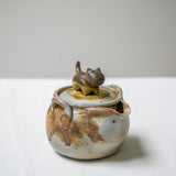 Raw ‘Earth Cat' Wood Fired Porcelain Treasure Teapot 120ml