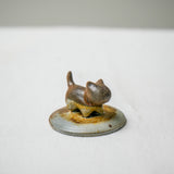 Raw ‘Earth Cat' Wood Fired Porcelain Treasure Teapot 120ml