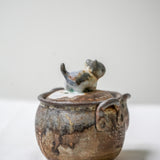 Raw ‘Ember Cat' Wood Fired Ceramic Treasure Teapot 120ml
