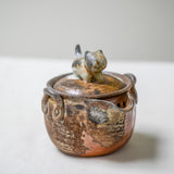 Raw ‘Ember Cat' Wood Fired Ceramic Treasure Teapot 120ml