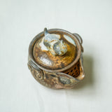 Raw ‘Ember Cat' Wood Fired Ceramic Treasure Teapot 120ml