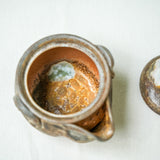 Raw ‘Ember Cat' Wood Fired Ceramic Treasure Teapot 120ml