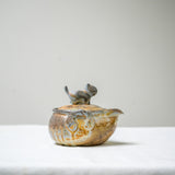 Raw ‘Tiger Cat' Wood Fired Porcelain Treasure Teapot 110ml