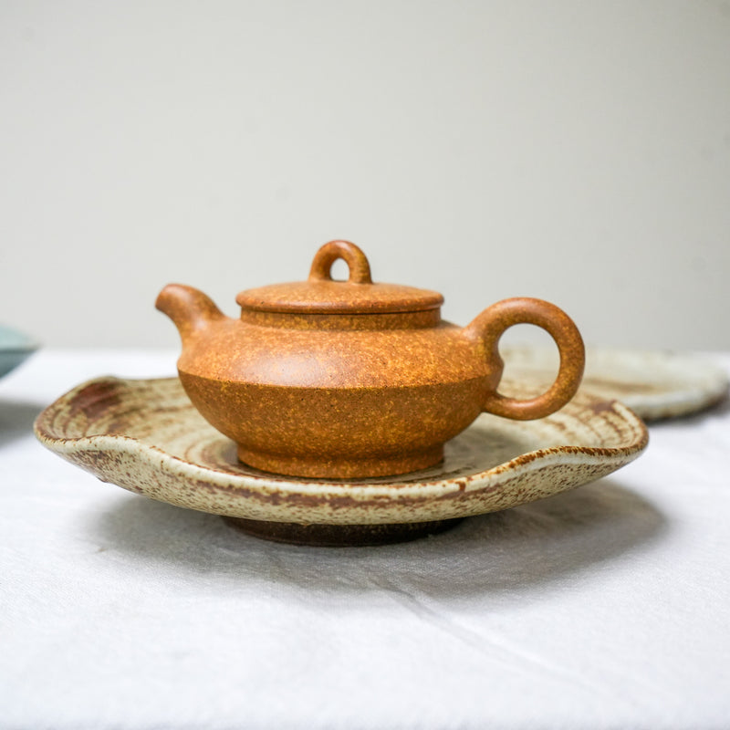 Wabi-sabi Jingdezhen Ceramic Flower Tea Tray  Teaware- Cha Moods