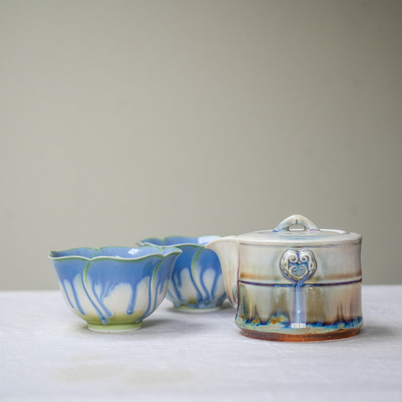 Watercolor 'Earthbound' Treasure Teapot 140ml Teaware- Cha Moods