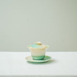 Watercolor 'Jade Spring' Gaiwan 150ml