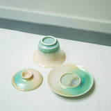 Watercolor 'Jade Spring' Gaiwan 150ml