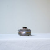 Raw 'Ember Veil' Wood Fired Ceramic Gaiwan 100ml