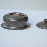 Raw 'Ember Veil' Wood Fired Ceramic Gaiwan 100ml