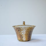 Raw 'Golden Ash' Wood Fired Ceramic Gaiwan 110ml