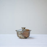 Raw 'Meteor Ash' Wood Fired Ceramic Gaiwan 110ml