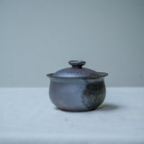 Raw 'Night Ash' Wood Fired Ceramic Gaiwan 130ml