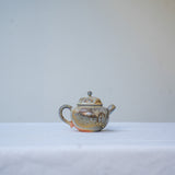 Raw 'Amber Flare' Wood Fired Ceramic Teapots 70ml