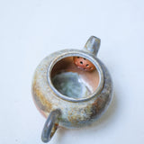 Raw 'Amber Flare' Wood Fired Ceramic Teapots 70ml