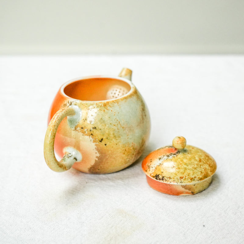 Raw 'Dragon Egg' Wood Fired Ceramic Teapots 120ml  Teaware- Cha Moods