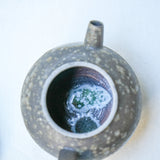 Raw 'Iron Ash' Wood Fired Ceramic Teapots 100ml