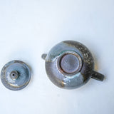 Raw 'Iron Ash' Wood Fired Ceramic Teapots 100ml