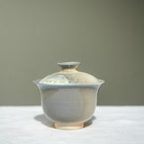 'Cracked Jade' Wood Fired Ceramic Gaiwan 140ml  Teaware- Cha Moods