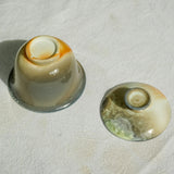 'Cracked Jade' Wood Fired Ceramic Gaiwan 140ml  Teaware- Cha Moods