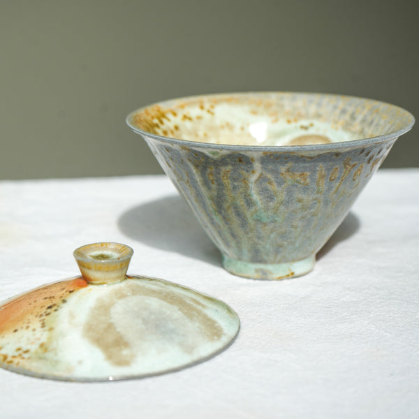 'Oasis' Cone shaped Ceramic Gaiwan 140ml  Teaware- Cha Moods