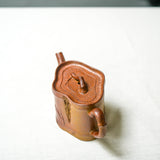 Wood-Fired Duanni Bamboo Carving Full Handmade Yixing Teapot – 120ml Teapot- Cha Moods