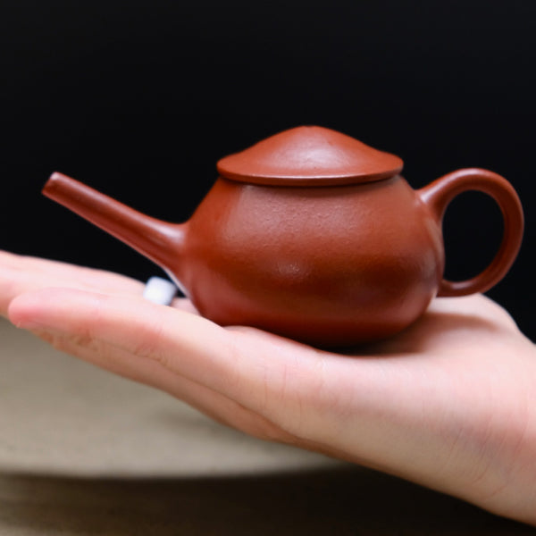 Yixing Zhuni Fisherman Hat Teapot 90ml  Teaware- Cha Moods