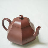 Six-Faceted Pear-Shaped Yixing Zisha Teapot 130ml Teapot- Cha Moods