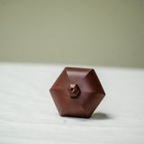 Six-Faceted Pear-Shaped Yixing Zisha Teapot 130ml Teapot- Cha Moods