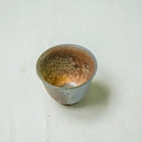 Raw 'Ember Steel' Wood Fired Ceramic Tea cup 30ml