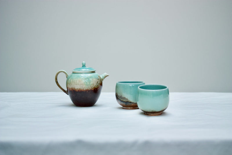 Watercolor 'Lucite Green' Teapot 200ml  Teaware- Cha Moods