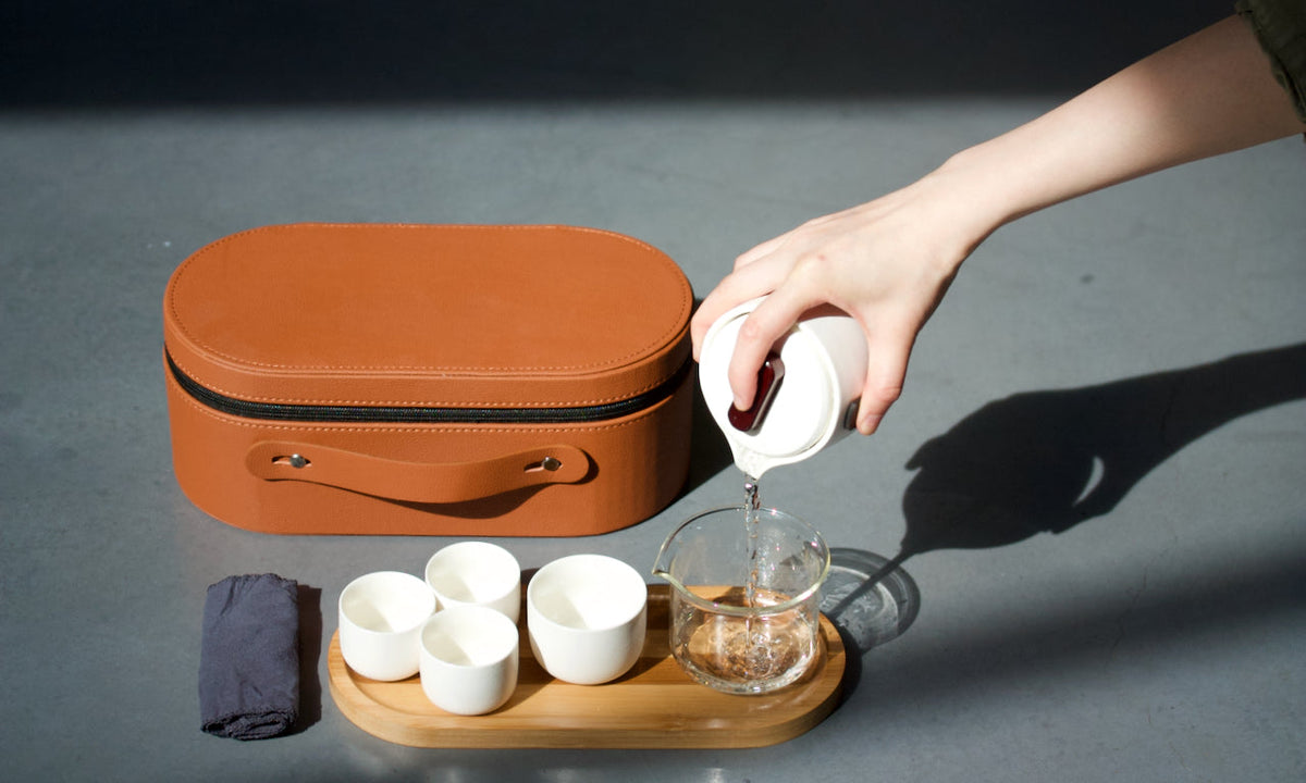 Bamboo Travel Tea Set - Theepot - Gongfu Tea on the go - Chamoods