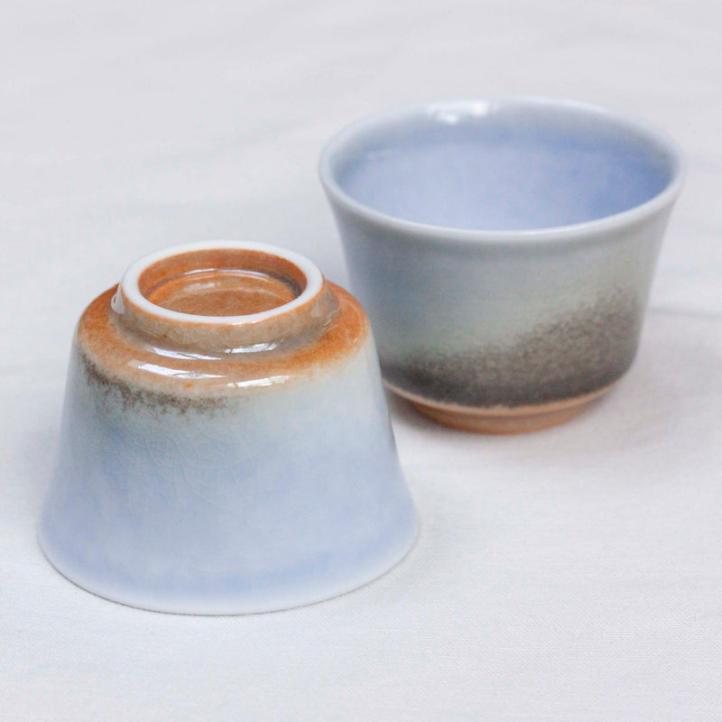 Watercolor 'Water Jade' Tea cups 60ml  Teaware- Cha Moods