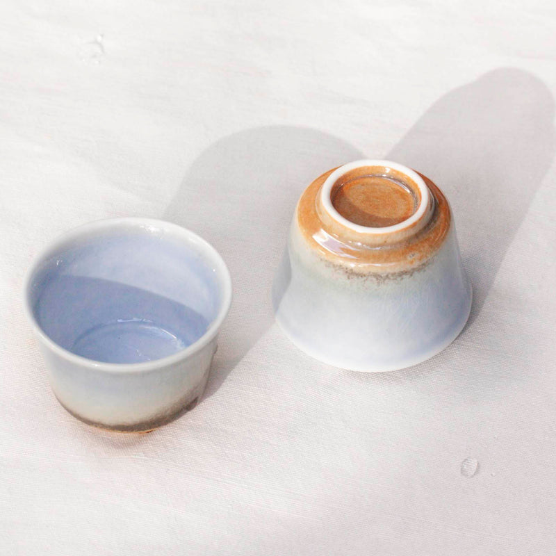 Watercolor 'Water Jade' Tea cups 60ml  Teaware- Cha Moods