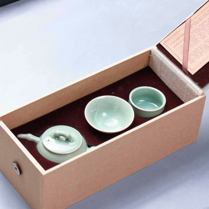 Longquan Qingci Bamboo Porcelain Tea Set  Teaware- Cha Moods