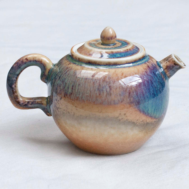Watercolor 'Golden Peach' Teapot 200ml  Teaware- Cha Moods