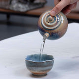 Watercolor 'Golden Peach' Teapot 200ml  Teaware- Cha Moods