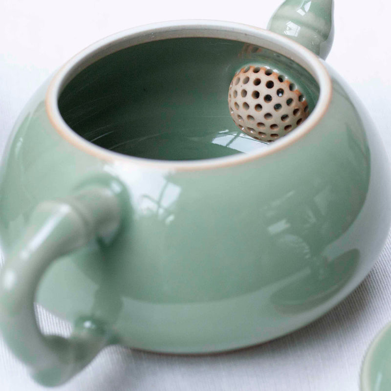 Longquan Qingci Bamboo Porcelain Tea Set  Teaware- Cha Moods