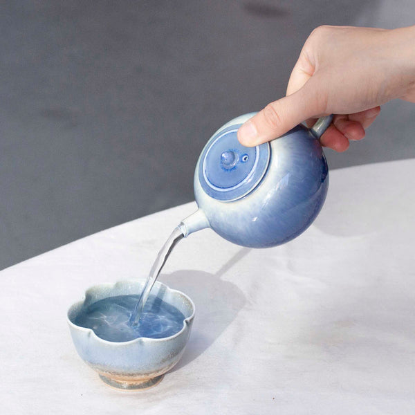 Watercolor 'White Sapphire' Teapot 200ml  Teaware- Cha Moods