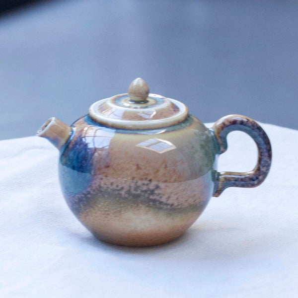 Watercolor 'Golden Peach' Teapot 200ml  Teaware- Cha Moods