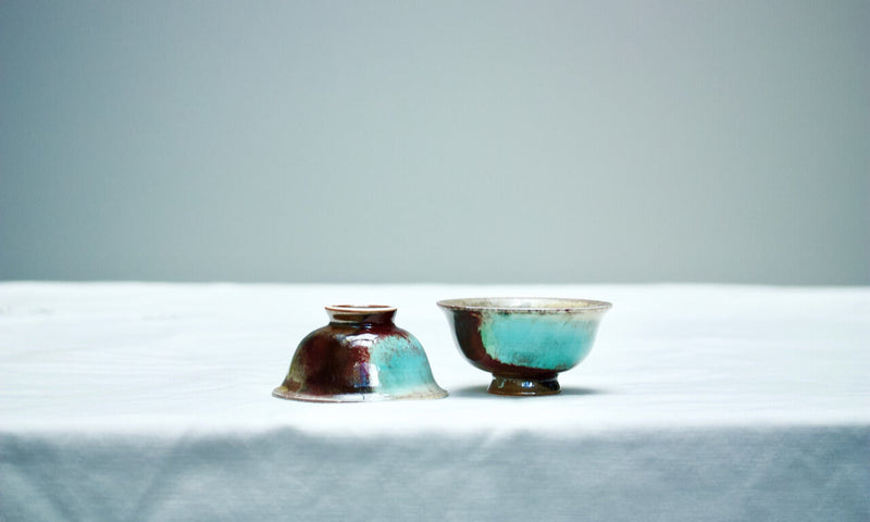 Watercolor 'Four Seasons' Tea cups 90ml  Teaware- Cha Moods