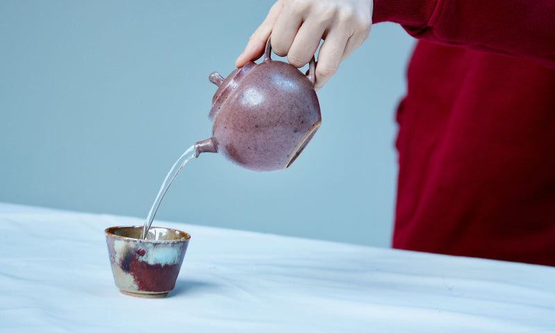 Watercolor 'Coccineous' Teapot 250ml  Teaware- Cha Moods