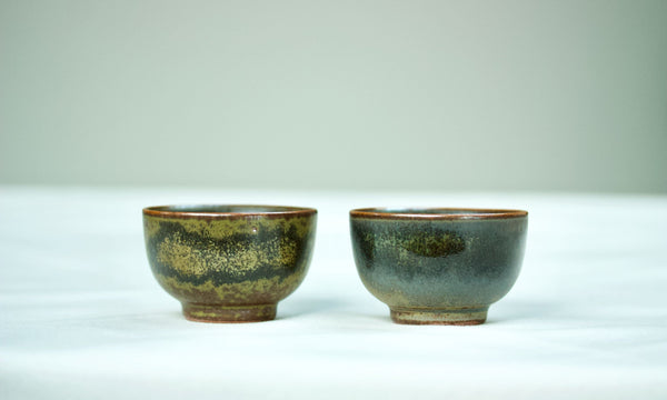 Watercolor 'Forest Green' Cups 75ml winter melon Teaware- Cha Moods