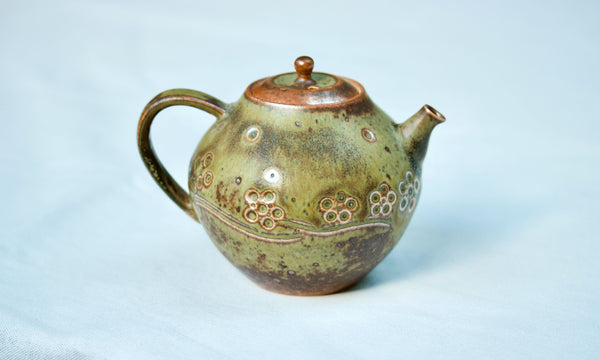 Watercolor Forest Green North' Teapot 250 theeservies Cha Moods